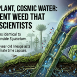 Illustration of horsetail plant that contains water that resembles to meteorite water.