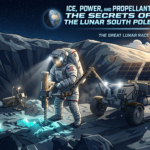Illustration image of excavation on lunar south pole.
