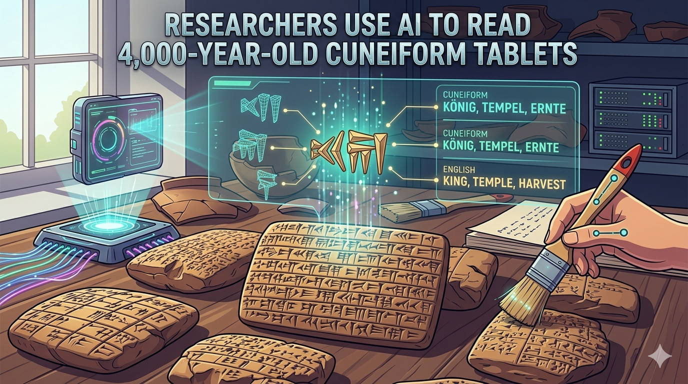 Researchers Use AI To Read 4,000-Year Old Cuneiform Tablets.