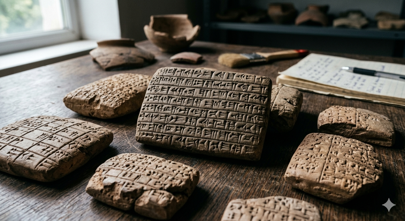 Ancient library / archaeology